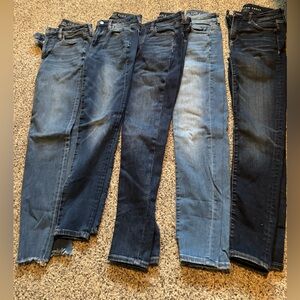 LOT 5 pairs size 0 short American Eagle jeans